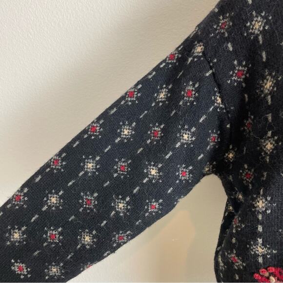 Islandic Design Black Sweater Jacket Large - Picture 5 of 10